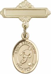 St. Sebastian/Soccer Baby Badge