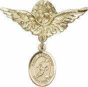 St. Sebastian/Soccer Baby Badge