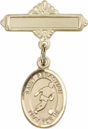 St. Sebastian/Soccer Baby Badge
