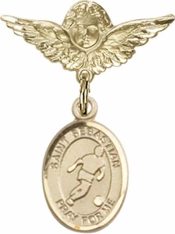 St. Sebastian/Soccer Baby Badge