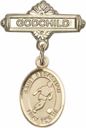 St. Sebastian/Soccer Baby Badge