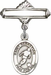 St. Sebastian/Soccer Baby Badge