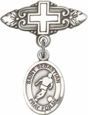 St. Sebastian/Soccer Baby Badge
