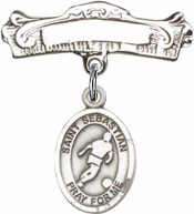 St. Sebastian/Soccer Baby Badge