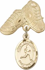 St. Sebastian/Track & Field Baby Badge