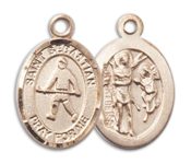 14kt Gold Saint Sebastian Field Hockey Medal