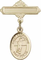 St. Sebastian / Volleyball Baby Badge