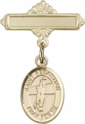 St. Sebastian / Volleyball Baby Badge