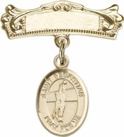 St. Sebastian / Volleyball Baby Badge