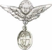 St. Sebastian / Volleyball Baby Badge