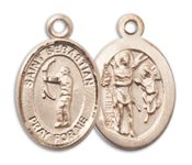 14kt Gold Saint Sebastian Archery Medal