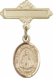 Infant of Prague Baby Badge