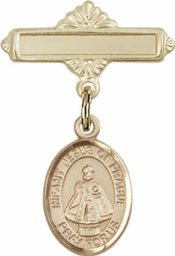 Infant of Prague Baby Badge