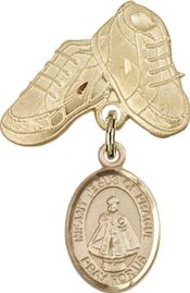 Infant of Prague Baby Badge