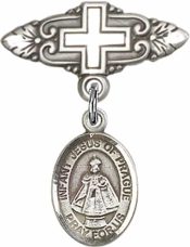 Infant of Prague Baby Badge