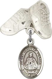 Infant of Prague Baby Badge