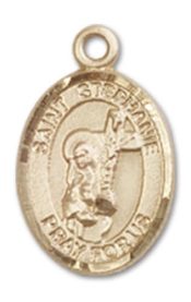 14kt Gold Saint Stephanie Medal