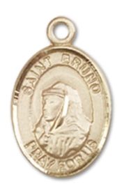 14kt Gold Saint Bruno Medal
