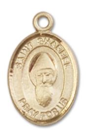 14kt Gold Saint Sharbel Medal