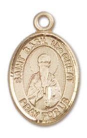 14kt Gold Saint Basil the Great Medal