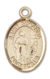 14kt Gold Saint Susanna Medal