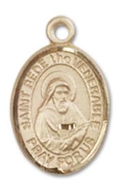 14kt Gold Saint Bede the Venerable Medal