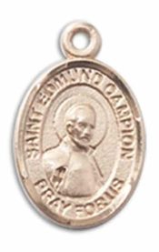14kt Gold Filled Saint Edmund Campion Pendant on an 18-inch Gold Filled Light Curb Chain
