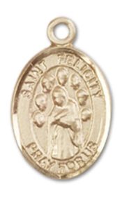 14kt Gold Saint Felicity Medal