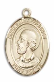14kt Gold Filled Pope St Eugene I Pendant on an 18-inch Gold Filled Light Curb Chain