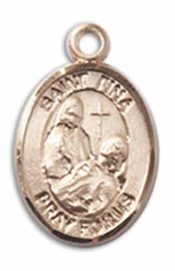 14kt Gold Saint Fina Medal