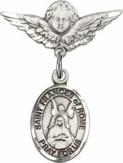 St. Frances of Rome Baby Badge