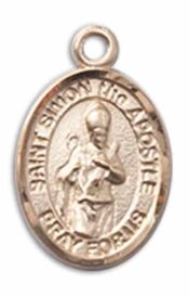 14kt Gold Saint Simon Medal