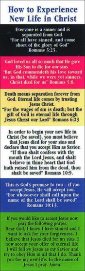Plan Of Salvation Bookmarks