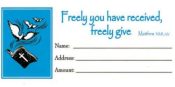 Freely Given Offering Envelopes
