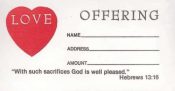 Love Offering Offering Envelopes