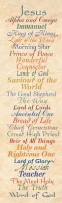 Names Of Jesus Bookmarks