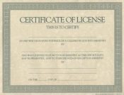Certificate Of License Generic