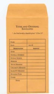 Tithe And Offering Offering Envelopes