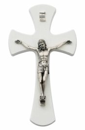 6in WhiteWall Crucifix