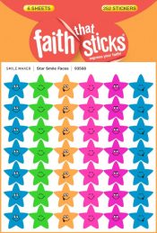 Star Smile Faces Stickers