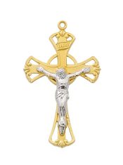 Gold over Sterling Crucifix Boxed