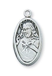 Sterling Silver Scapular Pendant