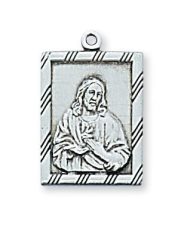 Sterling Silver Sacred Heart Pendant