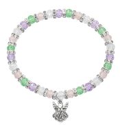 MULTI CRYST BABY STRETCH BRACELET AND HANG BAG