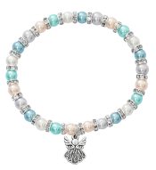 MULTI PEARL BABY STETCH BRACELET CARD AND HANG BAG