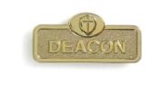 Deacon Leadership Badge With Cross