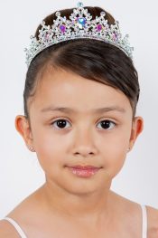 Aurora Borealis Silver Rhinestones First Communion Tiara