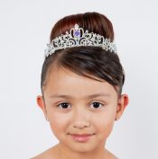 Silver Aurora Borealis Rhinestone First Communion Tiara