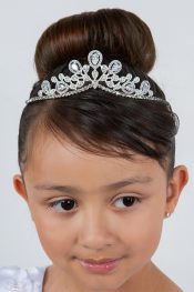 Dainty Rhinestone First Communion Tiara (Silver or Gold)