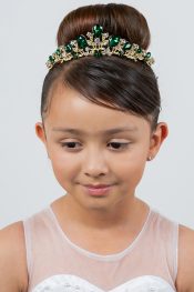 Gold Rhinestone First Communion Tiara (Colors)